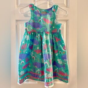 Eleanor Rose Colorful Ocean Theme Kids Dress Size 7/8